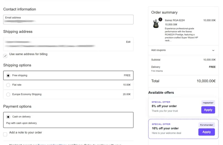 Amazing WooCommerce Coupons and Discounts checkout sidebar