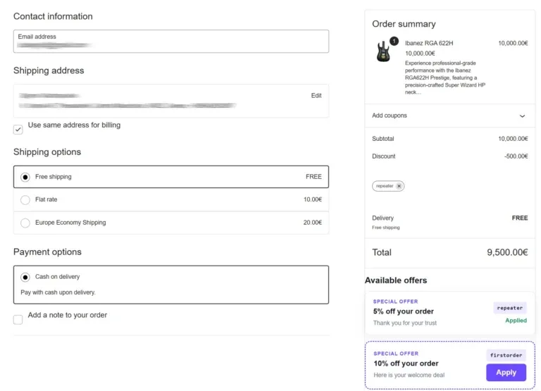 Amazing WooCommerce Coupons and Discounts checkout sidebar coupon applied