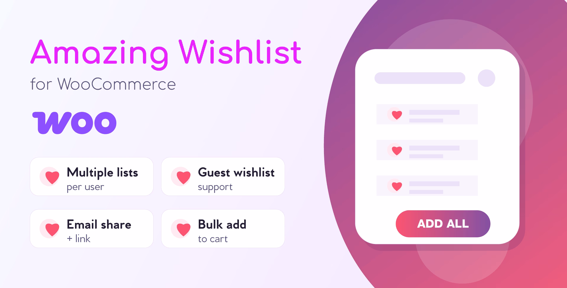 amazing wishlist for woocommerce