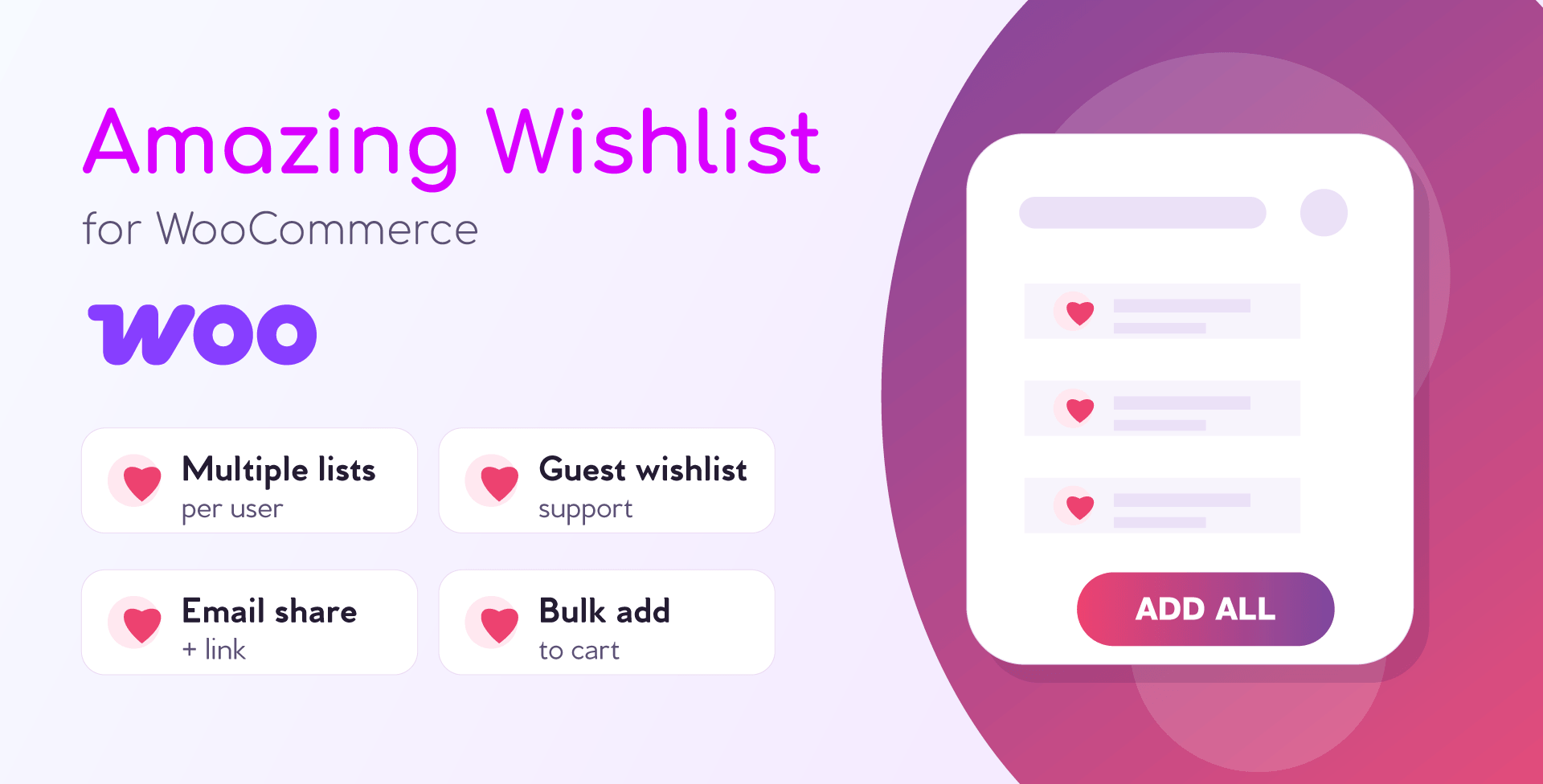 amazing wishlist for woocommerce