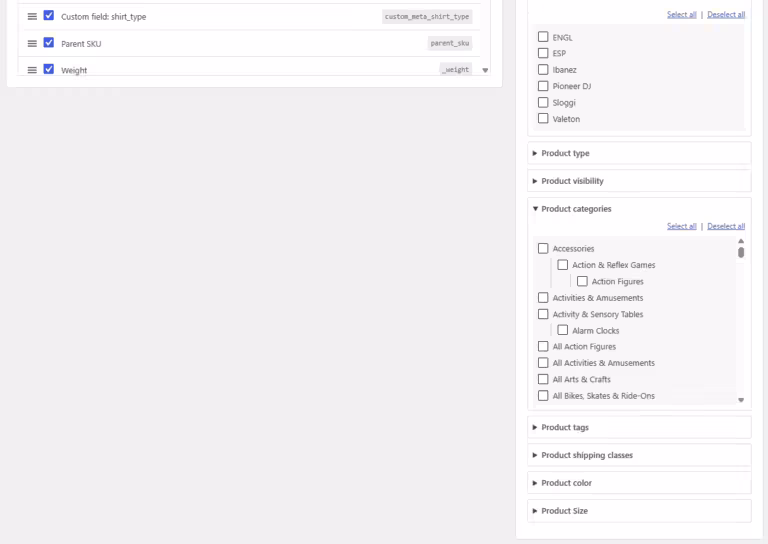 WooCommerce Export Products to XLS products filtering