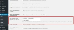 Cart to Quote Request for WooCommerce per user role