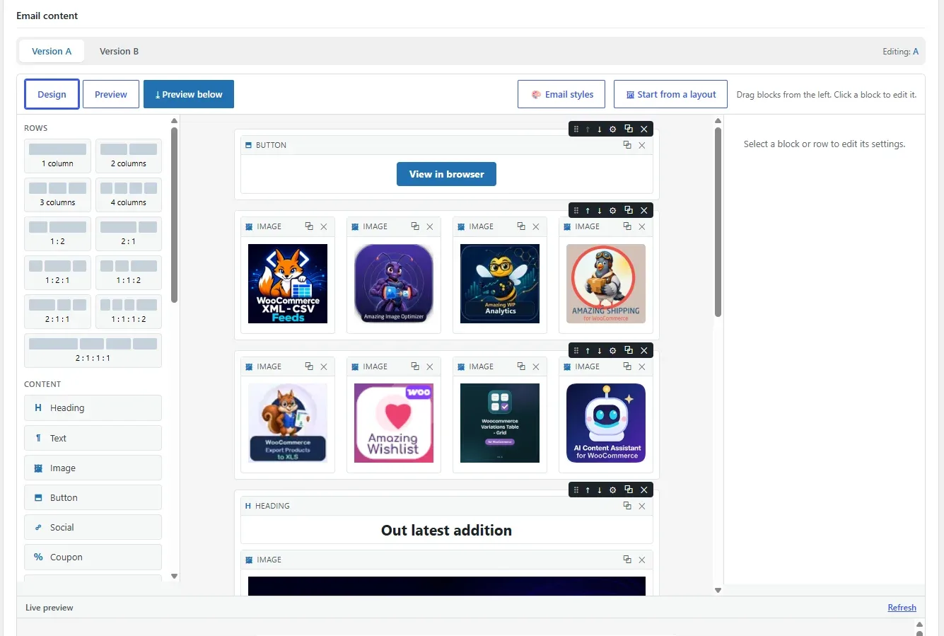 Amazing WordPress Newsletters builder
