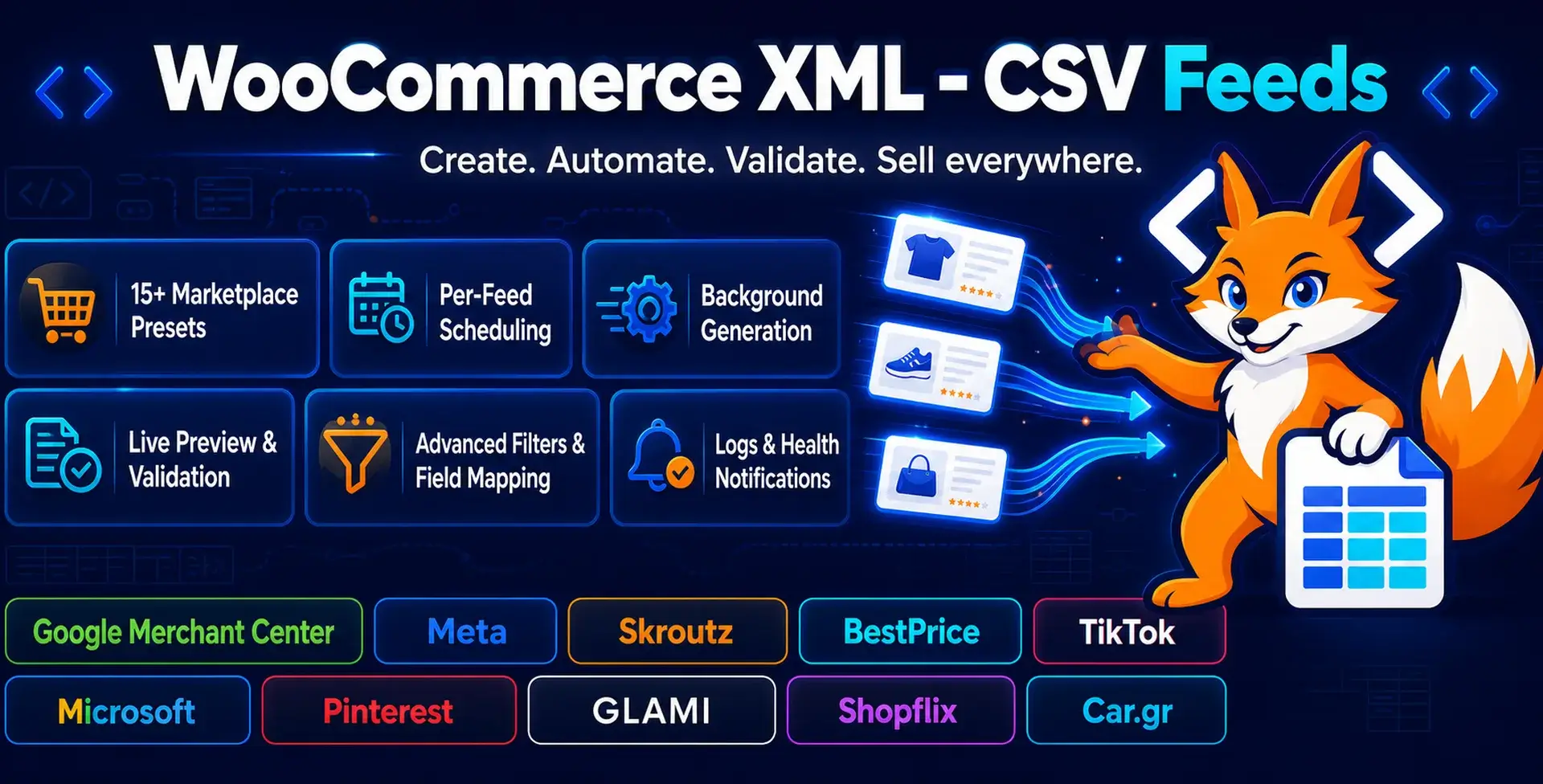 WooCommerce XML - CSV Feeds